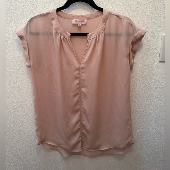 Philosophy Blush Pink Blouse - Picture 1 of 3